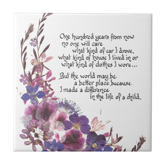 Presente da apreciação do professor (Frente)