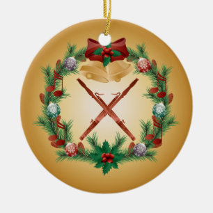 Presente da música do ornamento do fagote do Natal