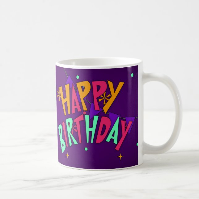 Presente de aniversário de 21 anos, branco caneca (Direita)