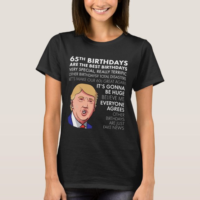 Presente de Aniversário de 65 anos Camisa engraçad (Frente)