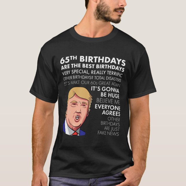 Presente de Aniversário de 65 anos Camisa engraçad (Frente)