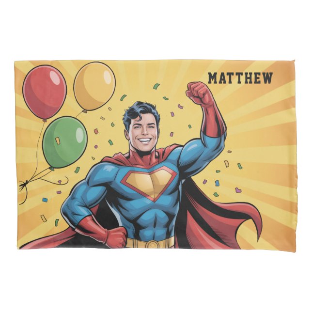Presente de Aniversário de Meninos Super-Heróis (Frente)