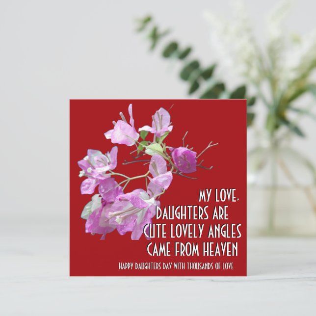 PRESENTE DE ARTE DE FLORES PARA O DIA DAS FILHAS (Em pé/Frente)