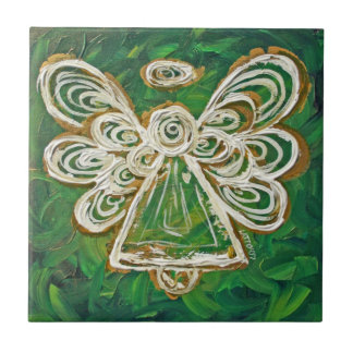 Presente de Azulejo de Anjo Verde
