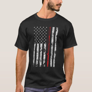 Presente de bandeira da América do Polo de Pesca p