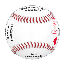 Presente de Baseball de Texto Personalizado