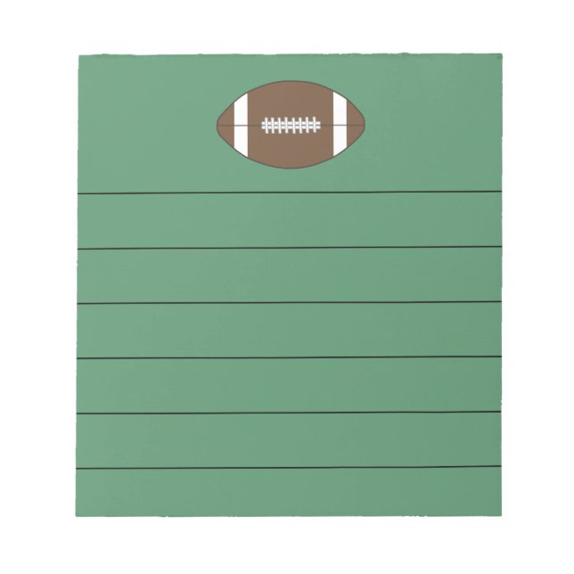 Presente de Bloco de Notas de Futebol (Frente)