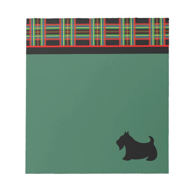 Presente de Bloco de Notas do Scottish Terrier Xad (Frente)