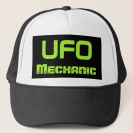 Presente de boné de mecânico alienígena OVNI engra