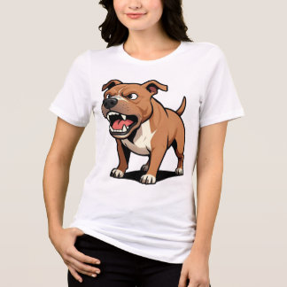 Presente de Cachorro Pitbull Marrom Raivoso de Des