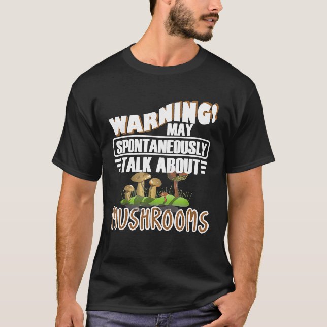 Presente De Camisa De Cogumelo Pode Falar Espontan (Frente)