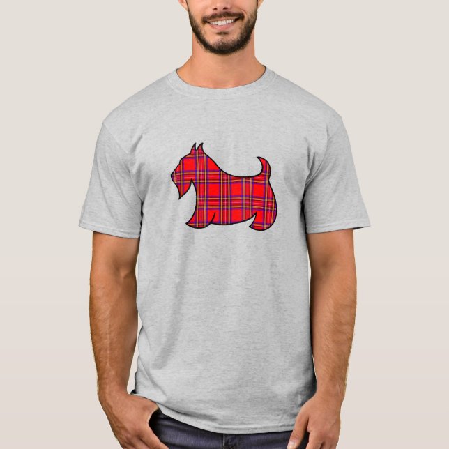 Presente de Camisa Terrier T-Shirt escocês masculi (Frente)