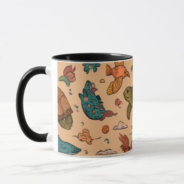 Presente de Caneca Combo de Animais de Verão (Esquerda)