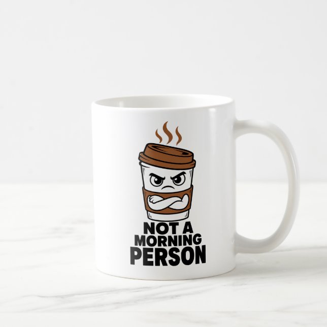 Presente de Caneca de Café Engraçado Não é uma Pes (Direita)