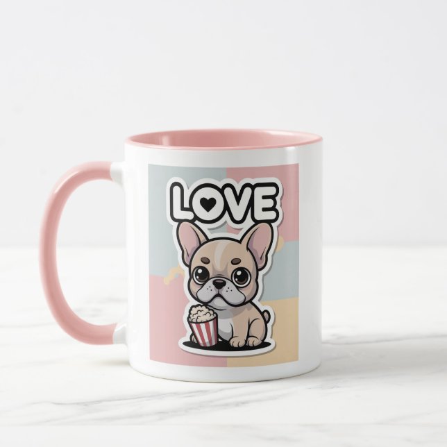 Presente de Caneca de Café Kawaii Francês Engraçad (Esquerda)