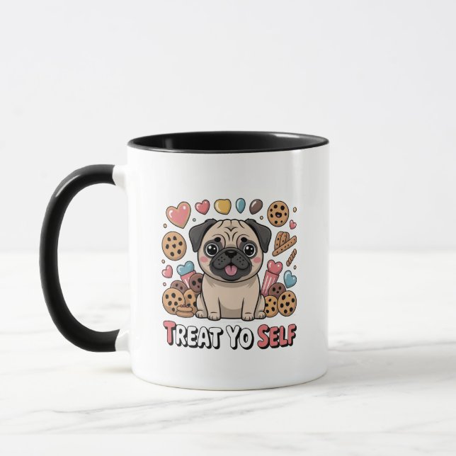 Presente de Caneca de Café Kawaii Francês Engraçad (Esquerda)