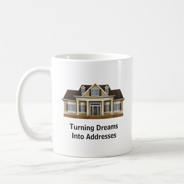 Presente de Caneca de Café para Corretor de Imóvei (Esquerda)