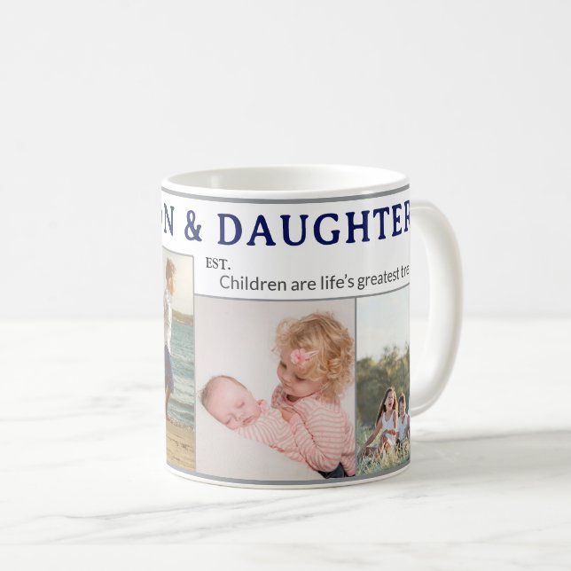 Presente de Caneca de Café Personalizada para Filh (Frente Esquerda)