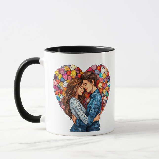💖 Presente de Caneca de Citação de Amor de Casal  (Esquerda)
