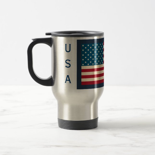 Presente de Caneca de viagem de Bandeira Americana (Esquerda)