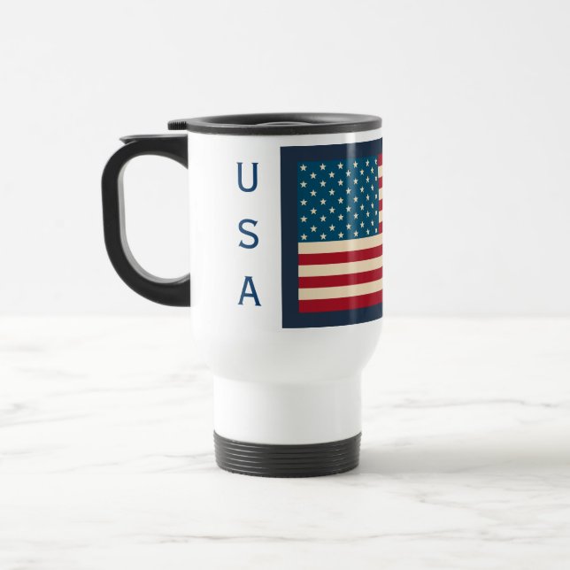 Presente de Caneca de viagem de Bandeira Americana (Esquerda)