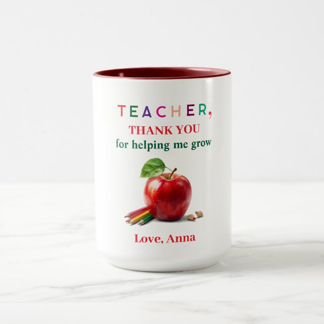 Presente de Caneca para Professor – Mensagem de Ag (Centro)