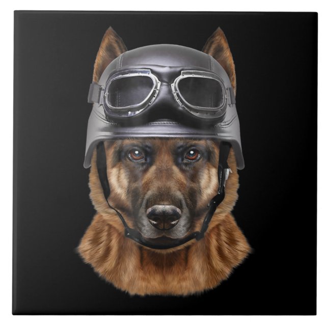 Presente De Capacete De Cão De German shepherd Par (Frente)