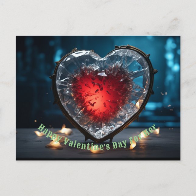 presente de cartão de feliz dia de os namorados (Frente)