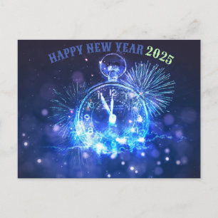 presente de cartão postal do feliz ano novo 2025