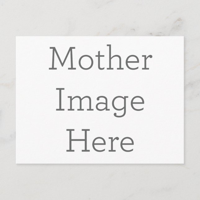Presente de cartão postal único para mãe (Frente)