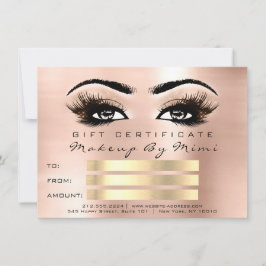 Presente de Certificado de Artista de Maquiagem Ro