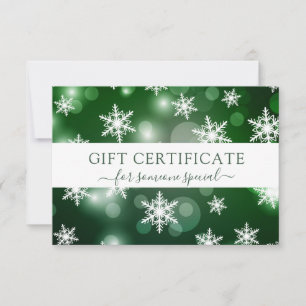 PRESENTE DE CERTIFICADO DE CRISTMAS DE NEGÓCIOS MO