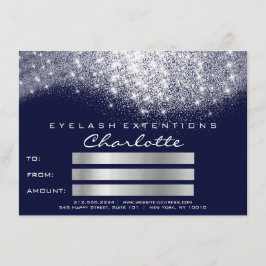 Presente de Certificado de Marinho Azul de Prata p