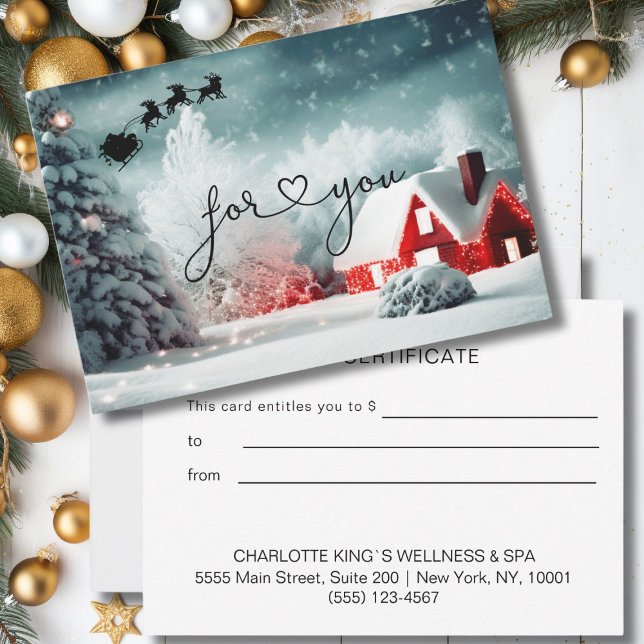 presente de CERTIFICADO EMPRESARIAL DE NATAL para  (CHRISTMAS BUSINESS CERTIFICATE gift for you)