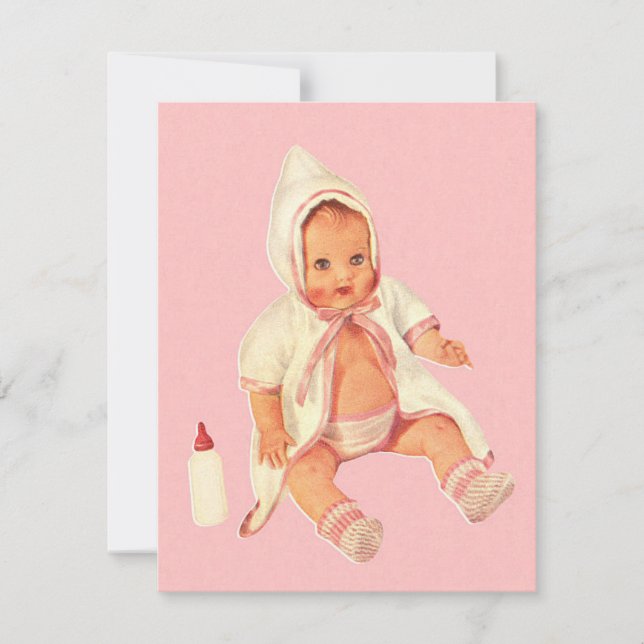 Presente de Chá de fraldas Retroativo Vintage (Frente)