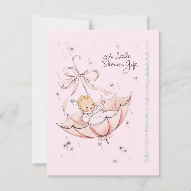 Presente de Chá de fraldas Vintage (Frente)