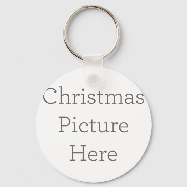 Chaveiro Círculo de Metal, 5,08cm (Frente)