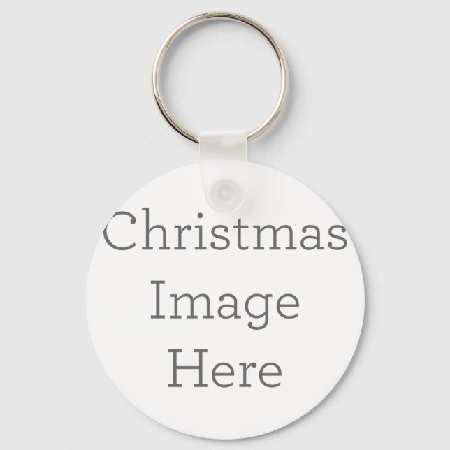 Chaveiro Círculo de Metal, 5,08cm (Frente)