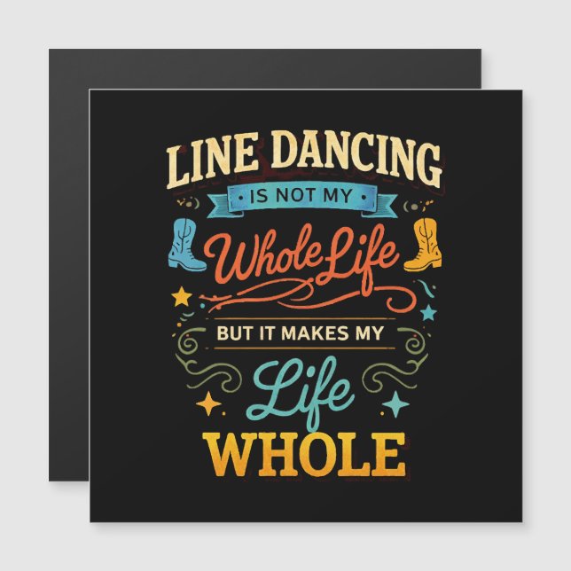 Presente de Dança em Linha para Dançarino de Toda  (Frente/Verso)