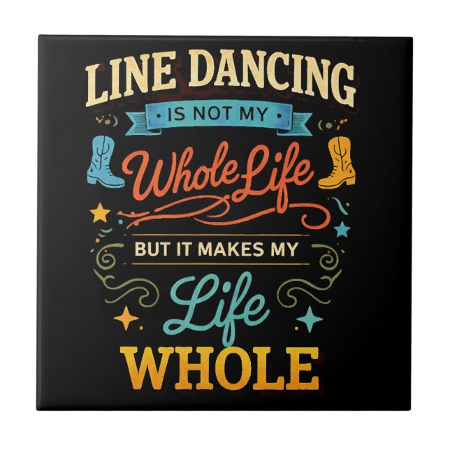 Presente de dança em linha para dançarino de toda  (Frente)