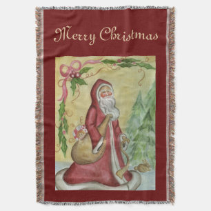 Presente de decoração de cobertor de Natal do Papa