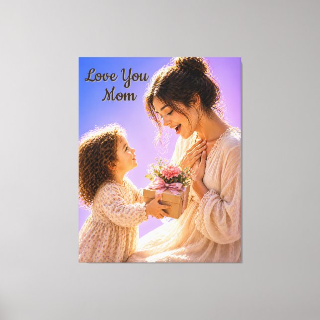 Presente de Decoração de Parede de Tela Ama Você M (Frente)