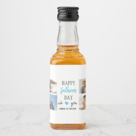 Presente de dia de os pais Mini Garrafa de Etiquet