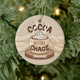 Presente de Enfeite de Natal Engraçado Cacau Antes