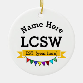 Presente de Enfeite LCSW Trabalhador Social Clínic