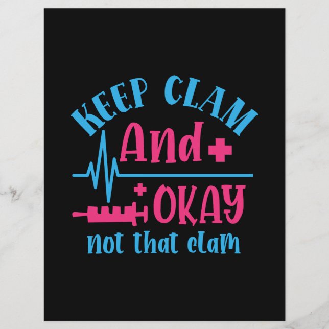 Presente de Enfermeira | Fique Calmo E Ok, Não Aqu (Frente)