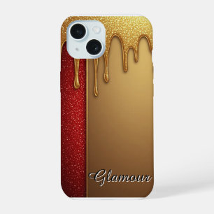 Presente de Férias Glam Vermelho Brilhante Dourado