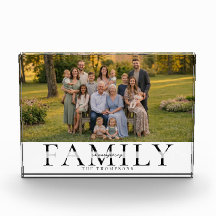 Presente de Foto de Família Elegante