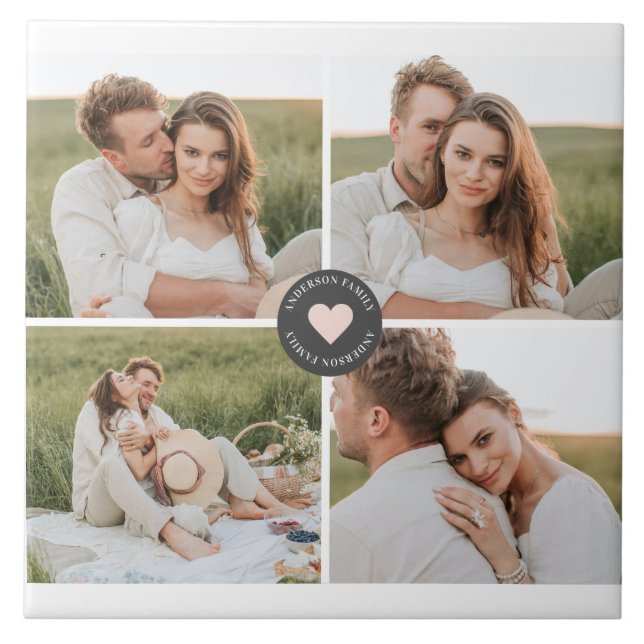 Presente de Foto Personalizada da Família de Colag (Frente)