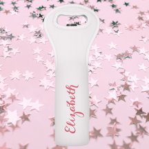 Presente de Garrafa de Monograma Rosa Rosa, Menina